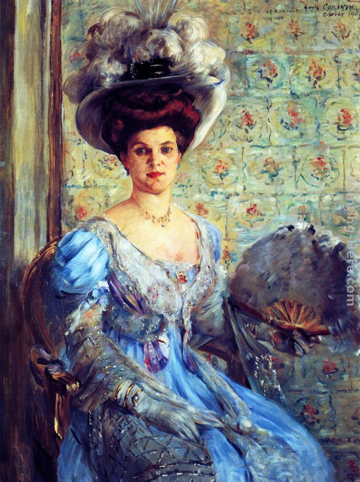 Portrait of Eleonore von Wilke, Countess Finkh painting - Lovis Corinth Portrait of Eleonore von Wilke, Countess Finkh art painting